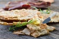 Rye flat bread Royalty Free Stock Photo