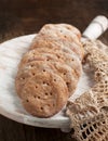Rye flat bread Royalty Free Stock Photo