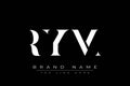 RYM abstract letter logo design Royalty Free Stock Photo