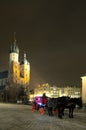 Rynek Main Market Square by Night ,Krakow,Poland Royalty Free Stock Photo