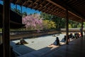 Ryoan-ji Temple at springtime Royalty Free Stock Photo