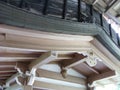 A type of roof ornamentation at Ryoanji Temple