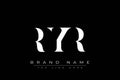 RYR abstract letter logo design Royalty Free Stock Photo