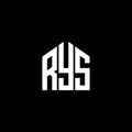 RYS letter logo design on BLACK background. RYS creative initials letter logo concept. RYS letter design.RYS letter logo design on Royalty Free Stock Photo