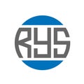 RYS letter logo design on white background. RYS creative initials circle logo concept. RYS letter design.RYS letter logo design on Royalty Free Stock Photo