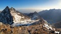 Rysy mountain landscape at winter Royalty Free Stock Photo