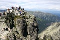 Rysy peak in Tatry mountains