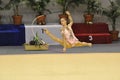 Rythmic Gymnastic, Delphine Ledoux Royalty Free Stock Photo