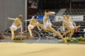 Rythmic gymnastic, french team Royalty Free Stock Photo