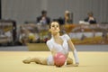 Rythmic gymnastic, Marine Letul Royalty Free Stock Photo