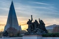 The Ryugyong Hotel in Pyongyang, North Korea Royalty Free Stock Photo