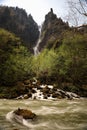 Ryusei-no-taki Falls , near Sounkyo Onsen, Daisetsuzan National Park, Hokkaido, Japan