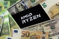 Ryzen AMD Ryzen editorial. Illustrative photo for news about Ryzen AMD Ryzen - a brand of microprocessors designed and