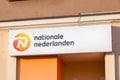 Logo and sign of Nationale-Nederlanden. Nationale-Nederlanden is insurance and asset management company