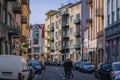 Modernist tenement house in Rzeszow city in Poland Royalty Free Stock Photo