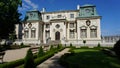 Rzeszow, Poland - May 31, 2023: Lubomirski Summer Palace and green grass at Rzeszow at Poland