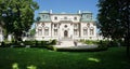 Rzeszow, Poland - May 31, 2023: Lubomirski Summer Palace and green grass at Rzeszow at Poland
