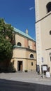 Rzeszow, Poland - May 31, 2023: St Wojciech and Stanislaw Church from Main Square - Rzeszow, Podkarpackie, Poland