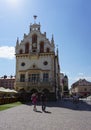 Rzeszow, Poland - May 31, 2023: Town hall. A historic building with neo-gothic and neo-renaissance style features