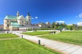 Rzeszow / Public garden and basilica in the city center / Landscape