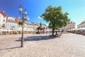 Rzeszow / View of the old square and wooden well