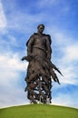 Rzhev, Russia - 12 October, 2020: Memorial to the Soviet soldier. Memorial complex memory Soviet soldiers of World War II