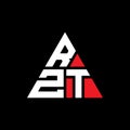 RZT triangle letter logo design with triangle shape. RZT triangle logo design monogram. RZT triangle vector logo template with red Royalty Free Stock Photo
