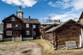 Typical RÃÂ¸ros houses with church, Norway Royalty Free Stock Photo
