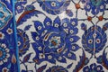 Blue tile in the Rustem Pasha Islamic Cultural Centre Istanbul Turkey