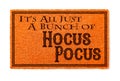 It`s All A Bunch Of Hocus Pocus Halloween Orange Welcome Mat