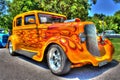 1930s American Plymouth hot rod Royalty Free Stock Photo