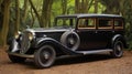 1930s american vintage car, classic design, 20th century nostalgia, retro automobile from bygone era Royalty Free Stock Photo
