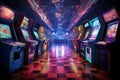 80s arcade game themed background 80s retro nostalgic