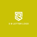 S B letter logo design Royalty Free Stock Photo