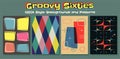 Groovy Sixties Background and Pattern Set`