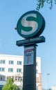 S-Bahn rapid transport railway system in Berlin Royalty Free Stock Photo