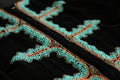 1940s beadwork on a velvet jacket Royalty Free Stock Photo