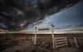 Dramatic storm in the pampas Royalty Free Stock Photo