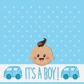 It's a boy card Royalty Free Stock Photo