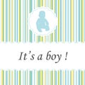 It's a boy ! Greeting card birth announcements.