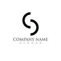 S Business corporate letter logo design Royalty Free Stock Photo