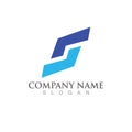 S Business corporate letter logo design Royalty Free Stock Photo