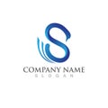 S Business corporate letter logo design Royalty Free Stock Photo