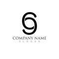 S Business corporate letter logo design Royalty Free Stock Photo