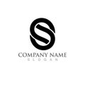 S Business corporate letter logo design Royalty Free Stock Photo