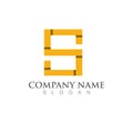 S Business corporate letter logo design Royalty Free Stock Photo