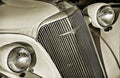 1930s Chevrolet Grill Detail With Wide White Border