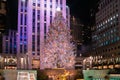 S Christmas tree at Rockefeller Plaza in Midtown Manhattan New York City Royalty Free Stock Photo