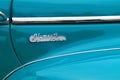 Classic old american car detail Royalty Free Stock Photo