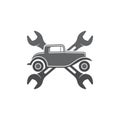 1930s classic cars style for mechanic icon